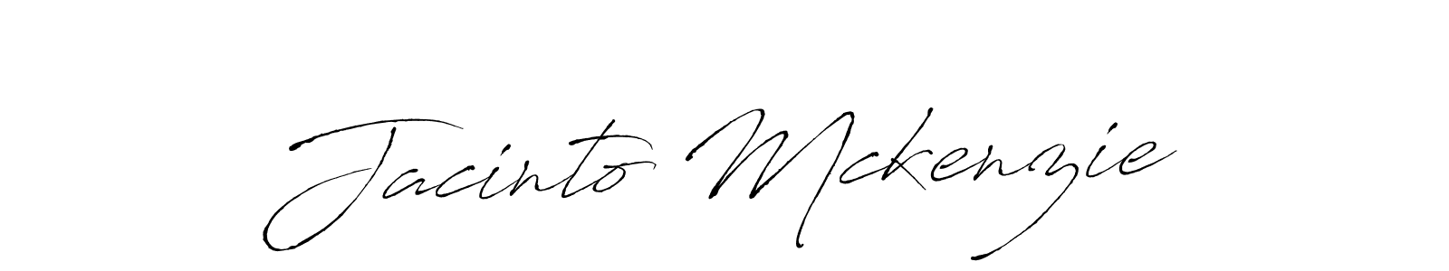 Antro_Vectra is a professional signature style that is perfect for those who want to add a touch of class to their signature. It is also a great choice for those who want to make their signature more unique. Get Jacinto Mckenzie name to fancy signature for free. Jacinto Mckenzie signature style 6 images and pictures png