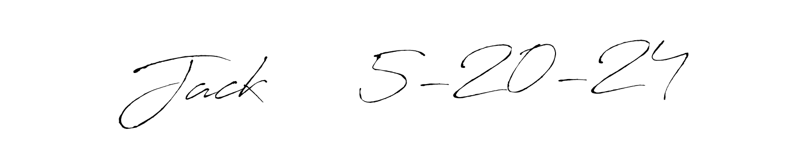 Design your own signature with our free online signature maker. With this signature software, you can create a handwritten (Antro_Vectra) signature for name Jack     5-20-24. Jack     5-20-24 signature style 6 images and pictures png