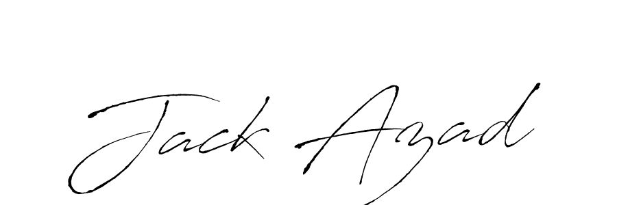 How to make Jack Azad name signature. Use Antro_Vectra style for creating short signs online. This is the latest handwritten sign. Jack Azad signature style 6 images and pictures png