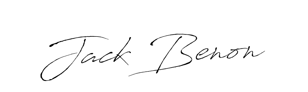 Make a beautiful signature design for name Jack Benon. With this signature (Antro_Vectra) style, you can create a handwritten signature for free. Jack Benon signature style 6 images and pictures png