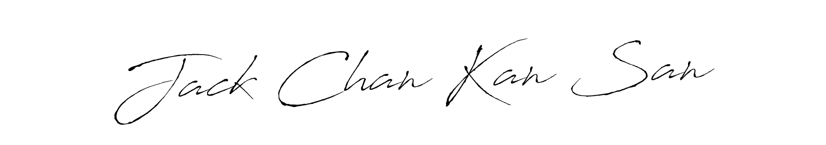 You should practise on your own different ways (Antro_Vectra) to write your name (Jack Chan Kan San) in signature. don't let someone else do it for you. Jack Chan Kan San signature style 6 images and pictures png