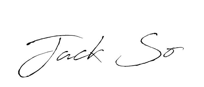 How to make Jack So name signature. Use Antro_Vectra style for creating short signs online. This is the latest handwritten sign. Jack So signature style 6 images and pictures png