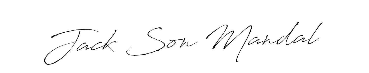 Jack Son Mandal stylish signature style. Best Handwritten Sign (Antro_Vectra) for my name. Handwritten Signature Collection Ideas for my name Jack Son Mandal. Jack Son Mandal signature style 6 images and pictures png