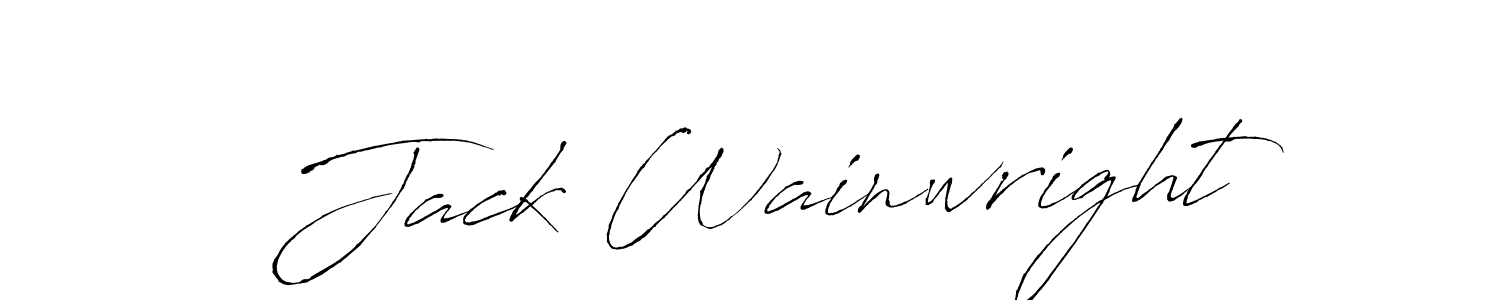 How to make Jack Wainwright name signature. Use Antro_Vectra style for creating short signs online. This is the latest handwritten sign. Jack Wainwright signature style 6 images and pictures png