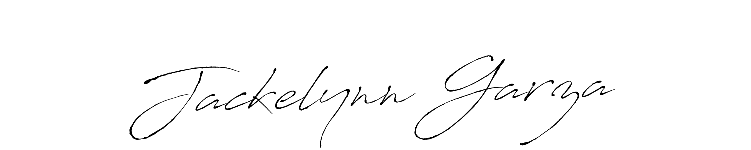 Make a beautiful signature design for name Jackelynn Garza. With this signature (Antro_Vectra) style, you can create a handwritten signature for free. Jackelynn Garza signature style 6 images and pictures png