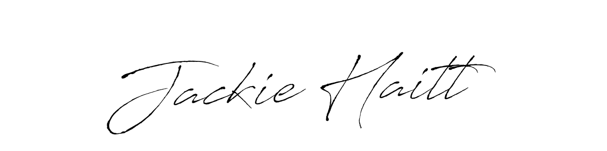 Similarly Antro_Vectra is the best handwritten signature design. Signature creator online .You can use it as an online autograph creator for name Jackie Haitt. Jackie Haitt signature style 6 images and pictures png