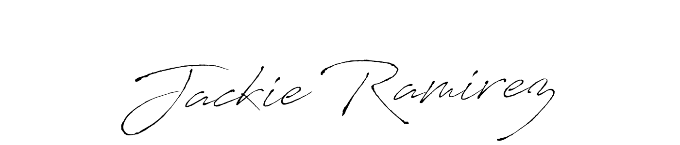 How to make Jackie Ramirez name signature. Use Antro_Vectra style for creating short signs online. This is the latest handwritten sign. Jackie Ramirez signature style 6 images and pictures png