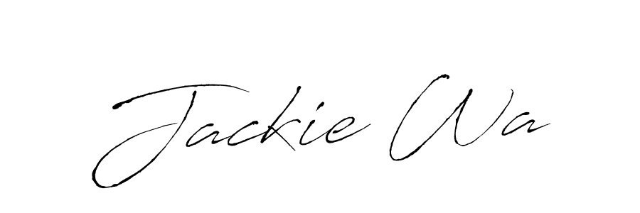 Use a signature maker to create a handwritten signature online. With this signature software, you can design (Antro_Vectra) your own signature for name Jackie Wa. Jackie Wa signature style 6 images and pictures png