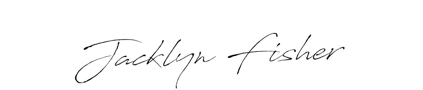 Jacklyn Fisher stylish signature style. Best Handwritten Sign (Antro_Vectra) for my name. Handwritten Signature Collection Ideas for my name Jacklyn Fisher. Jacklyn Fisher signature style 6 images and pictures png