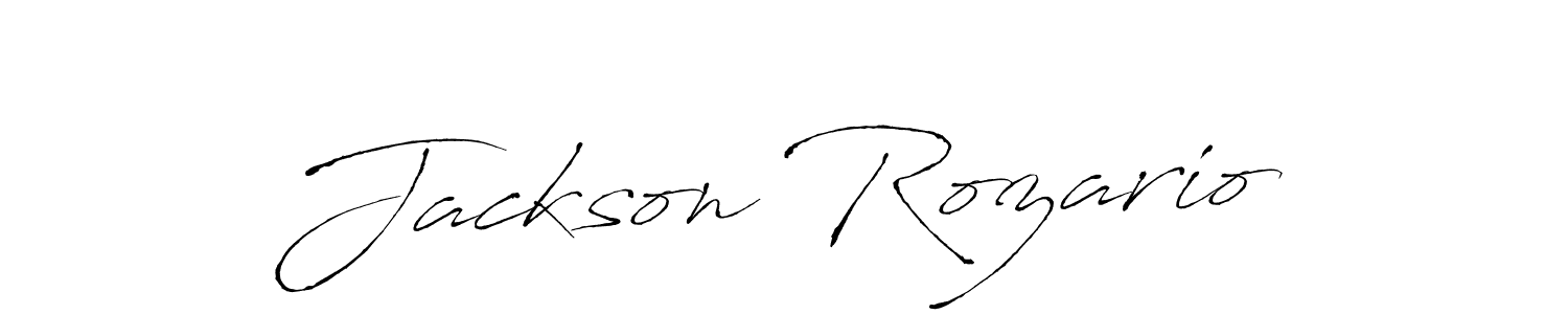 Jackson Rozario stylish signature style. Best Handwritten Sign (Antro_Vectra) for my name. Handwritten Signature Collection Ideas for my name Jackson Rozario. Jackson Rozario signature style 6 images and pictures png