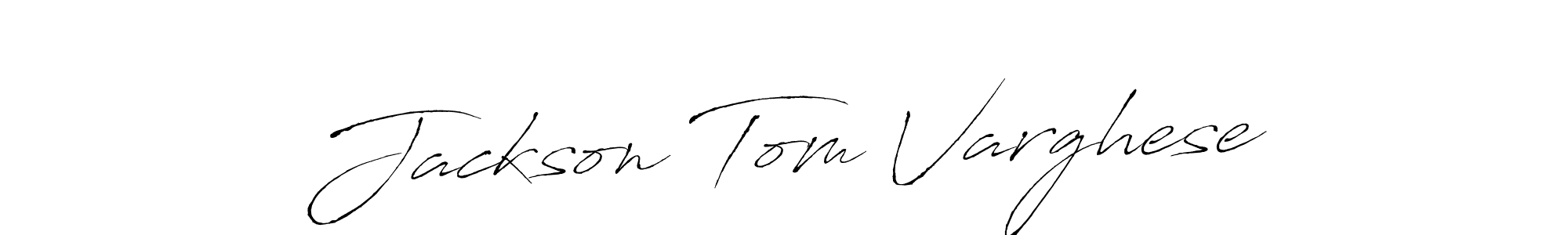 Jackson Tom Varghese stylish signature style. Best Handwritten Sign (Antro_Vectra) for my name. Handwritten Signature Collection Ideas for my name Jackson Tom Varghese. Jackson Tom Varghese signature style 6 images and pictures png