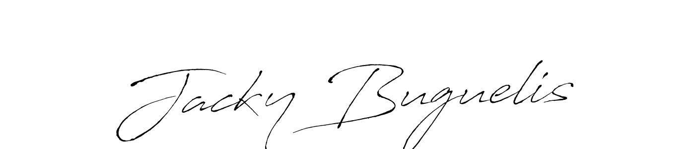 Jacky Buguelis stylish signature style. Best Handwritten Sign (Antro_Vectra) for my name. Handwritten Signature Collection Ideas for my name Jacky Buguelis. Jacky Buguelis signature style 6 images and pictures png