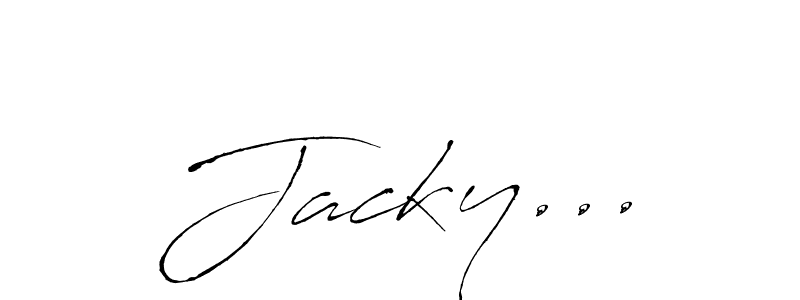 Similarly Antro_Vectra is the best handwritten signature design. Signature creator online .You can use it as an online autograph creator for name Jacky.... Jacky... signature style 6 images and pictures png