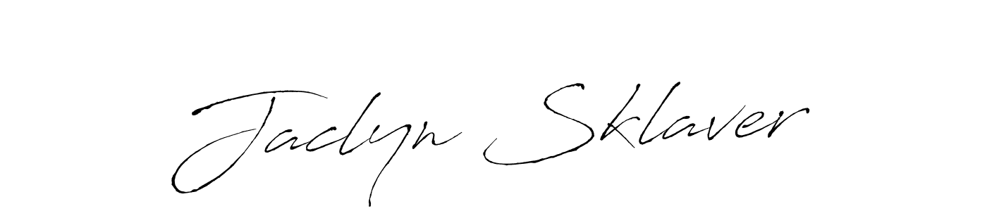 The best way (Antro_Vectra) to make a short signature is to pick only two or three words in your name. The name Jaclyn Sklaver include a total of six letters. For converting this name. Jaclyn Sklaver signature style 6 images and pictures png