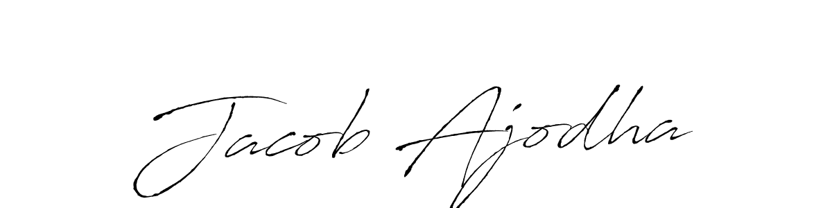 Jacob Ajodha stylish signature style. Best Handwritten Sign (Antro_Vectra) for my name. Handwritten Signature Collection Ideas for my name Jacob Ajodha. Jacob Ajodha signature style 6 images and pictures png