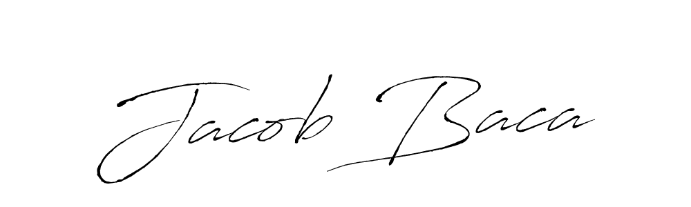 Jacob Baca stylish signature style. Best Handwritten Sign (Antro_Vectra) for my name. Handwritten Signature Collection Ideas for my name Jacob Baca. Jacob Baca signature style 6 images and pictures png