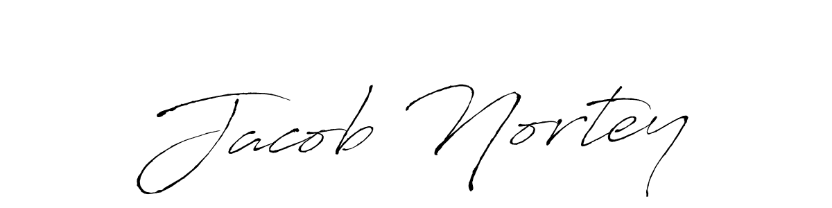 How to make Jacob Nortey name signature. Use Antro_Vectra style for creating short signs online. This is the latest handwritten sign. Jacob Nortey signature style 6 images and pictures png