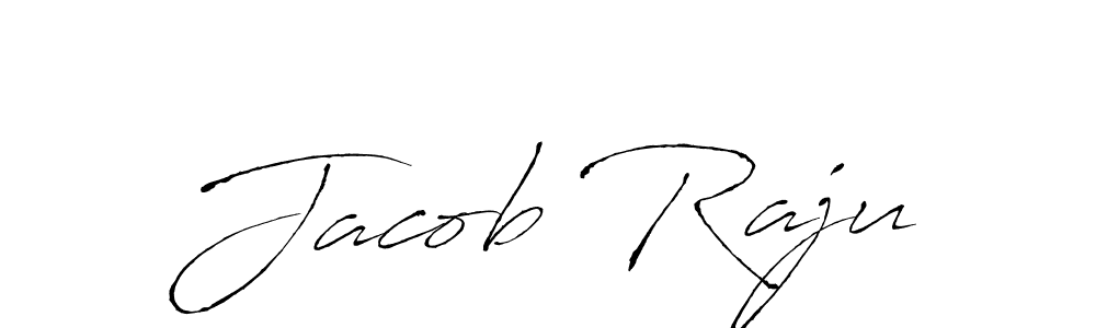 Make a beautiful signature design for name Jacob Raju. With this signature (Antro_Vectra) style, you can create a handwritten signature for free. Jacob Raju signature style 6 images and pictures png