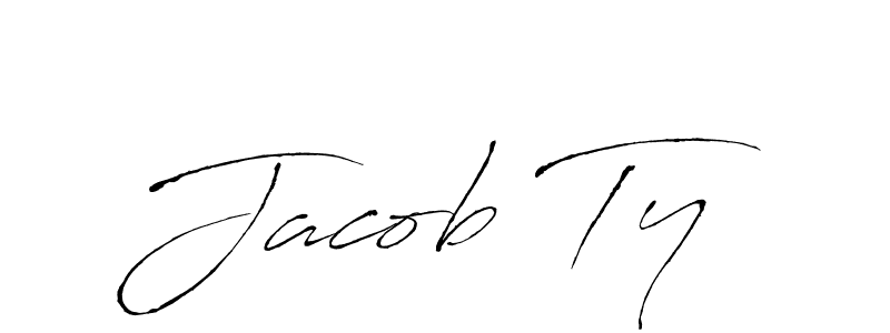 Make a beautiful signature design for name Jacob Ty. With this signature (Antro_Vectra) style, you can create a handwritten signature for free. Jacob Ty signature style 6 images and pictures png