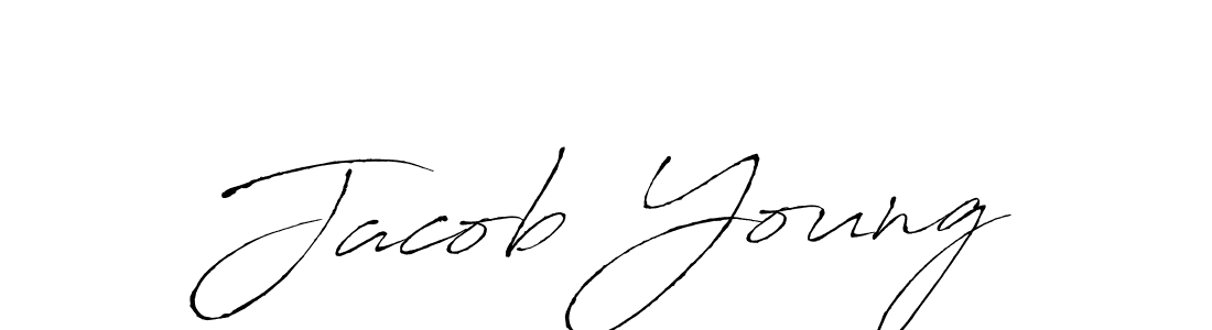 Make a beautiful signature design for name Jacob Young. With this signature (Antro_Vectra) style, you can create a handwritten signature for free. Jacob Young signature style 6 images and pictures png