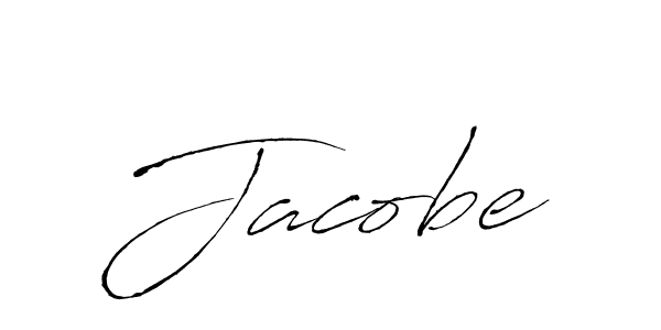 Make a beautiful signature design for name Jacobe. With this signature (Antro_Vectra) style, you can create a handwritten signature for free. Jacobe signature style 6 images and pictures png