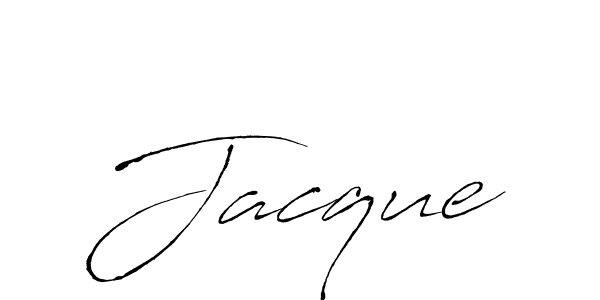 You should practise on your own different ways (Antro_Vectra) to write your name (Jacque) in signature. don't let someone else do it for you. Jacque signature style 6 images and pictures png