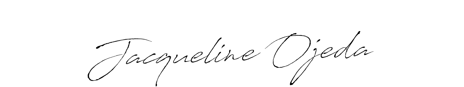 Jacqueline Ojeda stylish signature style. Best Handwritten Sign (Antro_Vectra) for my name. Handwritten Signature Collection Ideas for my name Jacqueline Ojeda. Jacqueline Ojeda signature style 6 images and pictures png