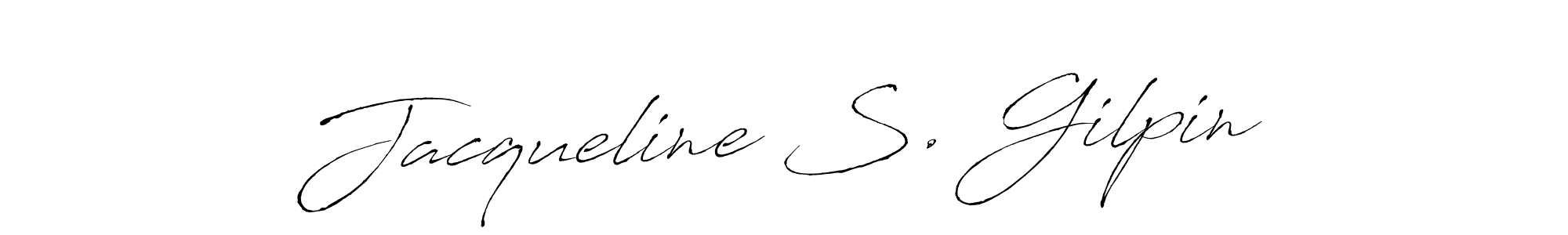 Also You can easily find your signature by using the search form. We will create Jacqueline S. Gilpin name handwritten signature images for you free of cost using Antro_Vectra sign style. Jacqueline S. Gilpin signature style 6 images and pictures png