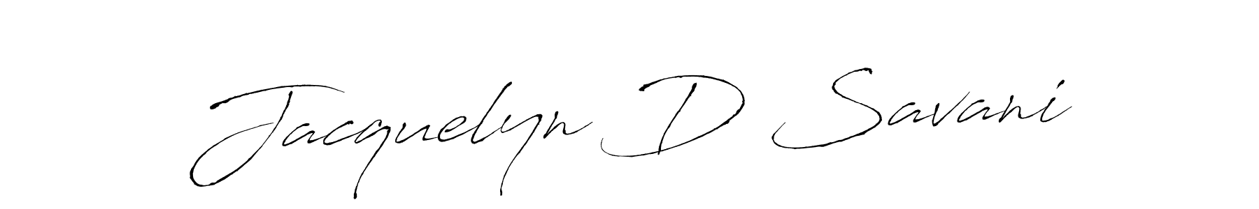 Design your own signature with our free online signature maker. With this signature software, you can create a handwritten (Antro_Vectra) signature for name Jacquelyn D Savani. Jacquelyn D Savani signature style 6 images and pictures png