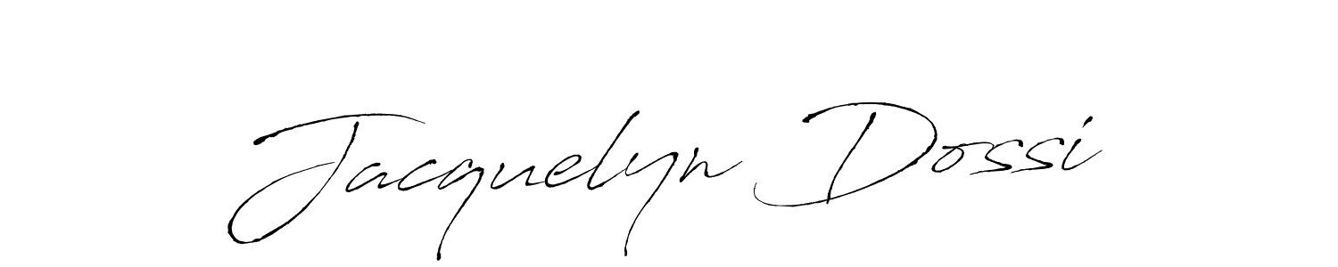 How to make Jacquelyn Dossi signature? Antro_Vectra is a professional autograph style. Create handwritten signature for Jacquelyn Dossi name. Jacquelyn Dossi signature style 6 images and pictures png