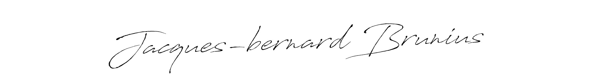 Design your own signature with our free online signature maker. With this signature software, you can create a handwritten (Antro_Vectra) signature for name Jacques-bernard Brunius. Jacques-bernard Brunius signature style 6 images and pictures png