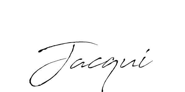 How to make Jacqui name signature. Use Antro_Vectra style for creating short signs online. This is the latest handwritten sign. Jacqui signature style 6 images and pictures png