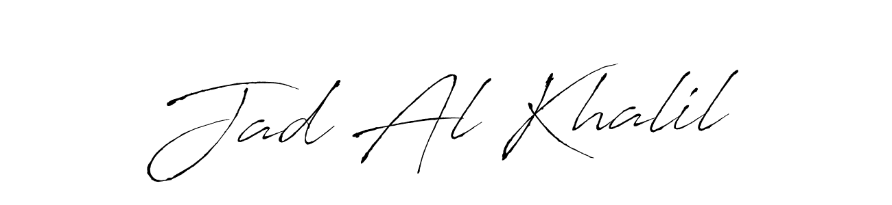 Design your own signature with our free online signature maker. With this signature software, you can create a handwritten (Antro_Vectra) signature for name Jad Al Khalil. Jad Al Khalil signature style 6 images and pictures png