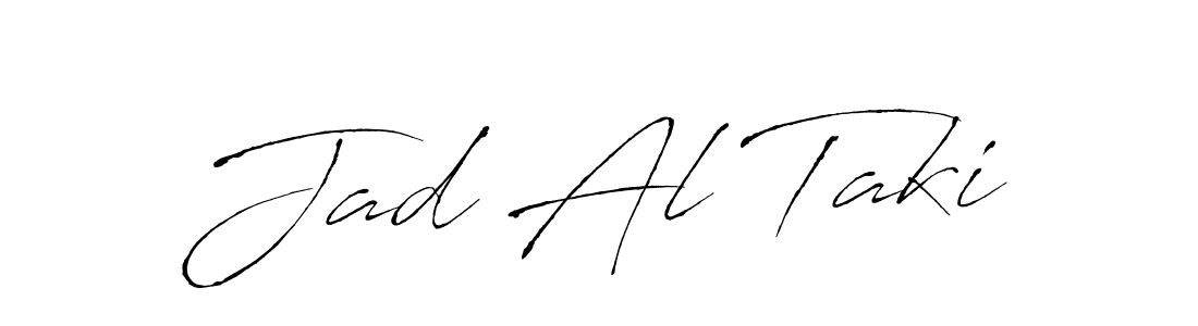 Also You can easily find your signature by using the search form. We will create Jad Al Taki name handwritten signature images for you free of cost using Antro_Vectra sign style. Jad Al Taki signature style 6 images and pictures png