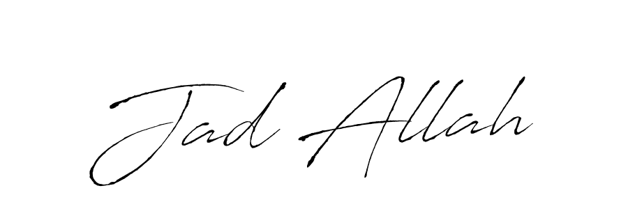 Also we have Jad Allah name is the best signature style. Create professional handwritten signature collection using Antro_Vectra autograph style. Jad Allah signature style 6 images and pictures png