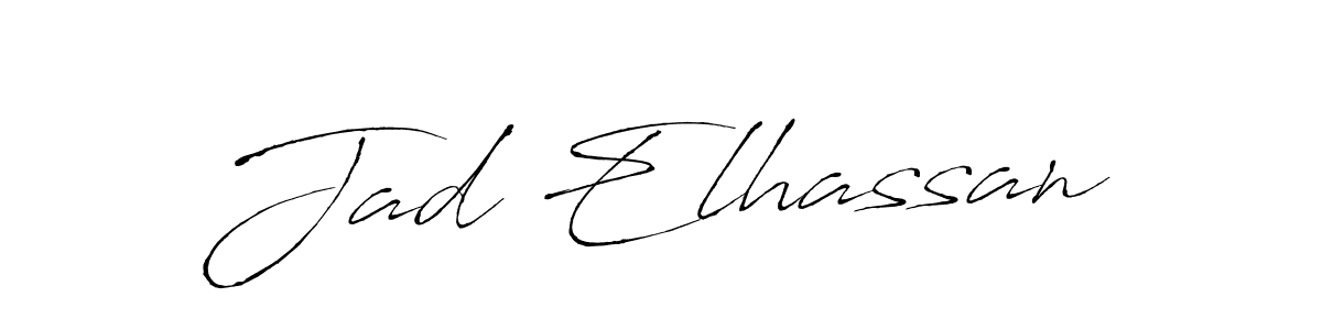 Also You can easily find your signature by using the search form. We will create Jad Elhassan name handwritten signature images for you free of cost using Antro_Vectra sign style. Jad Elhassan signature style 6 images and pictures png