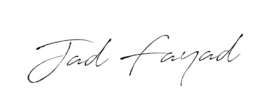 How to make Jad Fayad name signature. Use Antro_Vectra style for creating short signs online. This is the latest handwritten sign. Jad Fayad signature style 6 images and pictures png