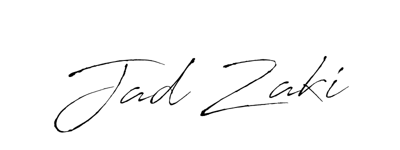 How to make Jad Zaki signature? Antro_Vectra is a professional autograph style. Create handwritten signature for Jad Zaki name. Jad Zaki signature style 6 images and pictures png