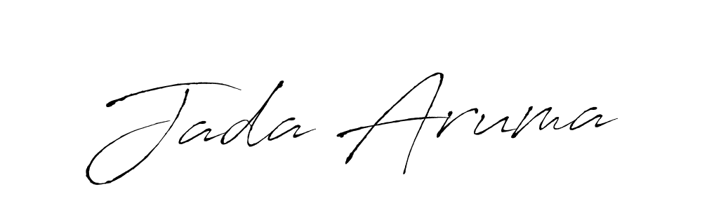 The best way (Antro_Vectra) to make a short signature is to pick only two or three words in your name. The name Jada Aruma include a total of six letters. For converting this name. Jada Aruma signature style 6 images and pictures png