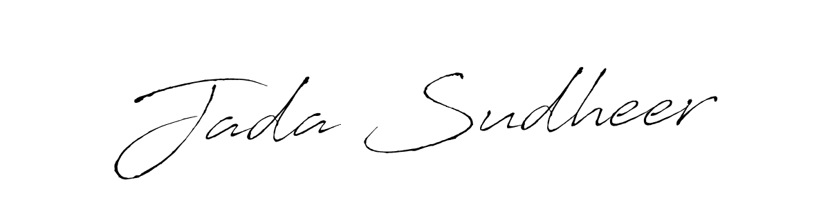 Design your own signature with our free online signature maker. With this signature software, you can create a handwritten (Antro_Vectra) signature for name Jada Sudheer. Jada Sudheer signature style 6 images and pictures png