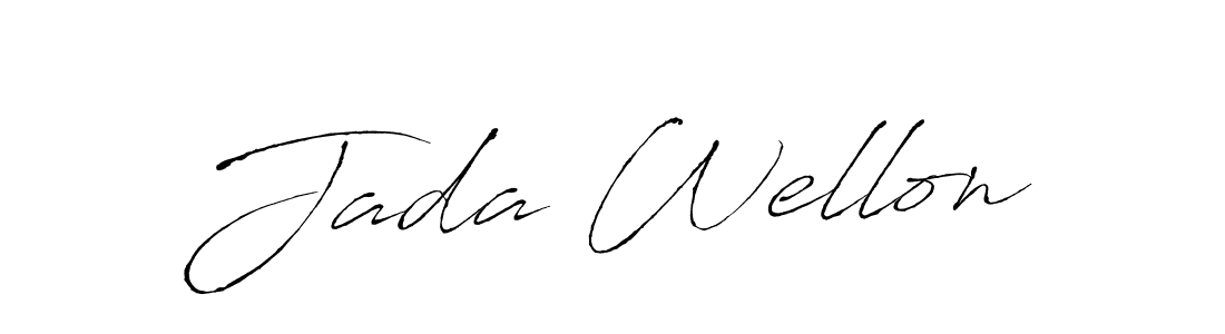 Design your own signature with our free online signature maker. With this signature software, you can create a handwritten (Antro_Vectra) signature for name Jada Wellon. Jada Wellon signature style 6 images and pictures png