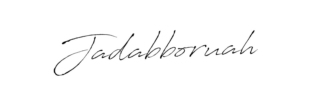 Use a signature maker to create a handwritten signature online. With this signature software, you can design (Antro_Vectra) your own signature for name Jadabboruah. Jadabboruah signature style 6 images and pictures png