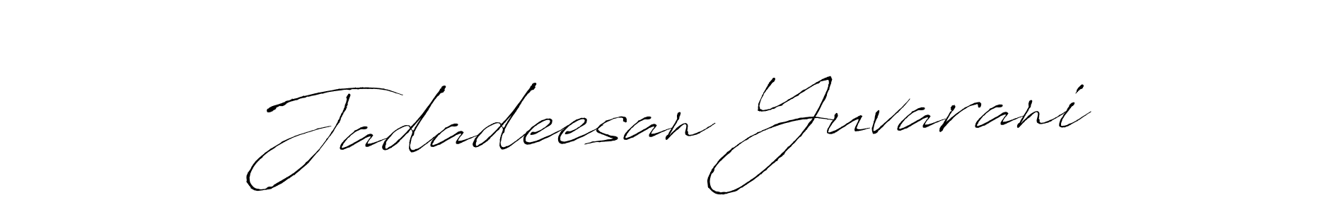 Make a beautiful signature design for name Jadadeesan Yuvarani. With this signature (Antro_Vectra) style, you can create a handwritten signature for free. Jadadeesan Yuvarani signature style 6 images and pictures png
