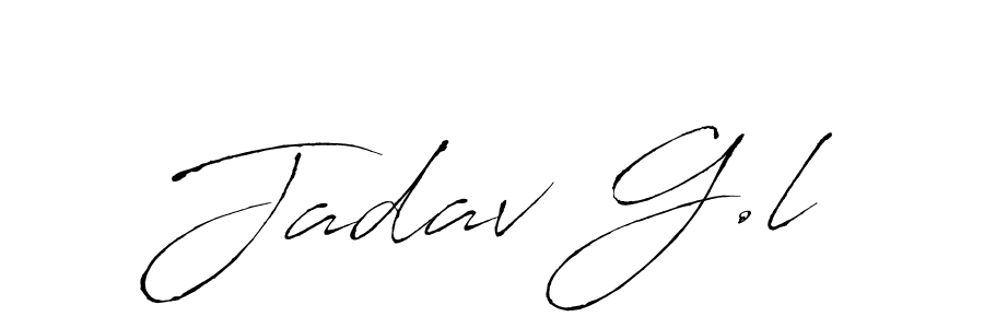 Make a beautiful signature design for name Jadav G.l. With this signature (Antro_Vectra) style, you can create a handwritten signature for free. Jadav G.l signature style 6 images and pictures png