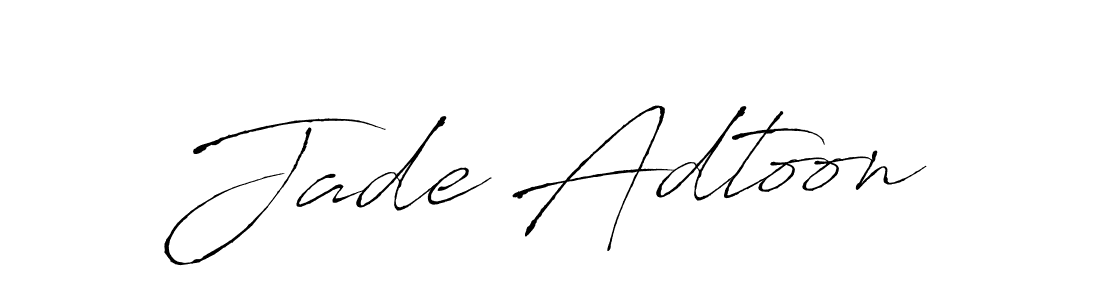 Make a beautiful signature design for name Jade Adtoon. With this signature (Antro_Vectra) style, you can create a handwritten signature for free. Jade Adtoon signature style 6 images and pictures png
