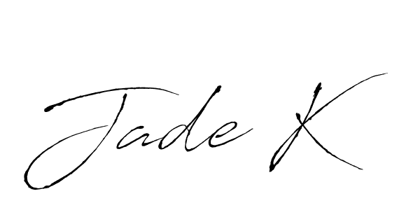 Similarly Antro_Vectra is the best handwritten signature design. Signature creator online .You can use it as an online autograph creator for name Jade K. Jade K signature style 6 images and pictures png