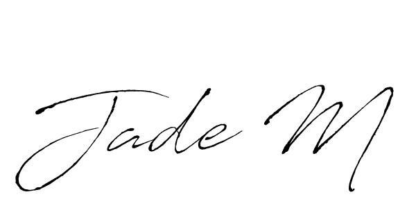 It looks lik you need a new signature style for name Jade M. Design unique handwritten (Antro_Vectra) signature with our free signature maker in just a few clicks. Jade M signature style 6 images and pictures png