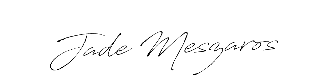 It looks lik you need a new signature style for name Jade Meszaros. Design unique handwritten (Antro_Vectra) signature with our free signature maker in just a few clicks. Jade Meszaros signature style 6 images and pictures png