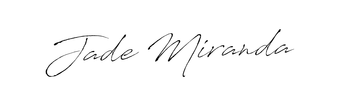 You should practise on your own different ways (Antro_Vectra) to write your name (Jade Miranda) in signature. don't let someone else do it for you. Jade Miranda signature style 6 images and pictures png