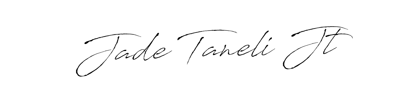 Design your own signature with our free online signature maker. With this signature software, you can create a handwritten (Antro_Vectra) signature for name Jade Taneli Jt. Jade Taneli Jt signature style 6 images and pictures png